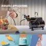 VEVOR Airbrush-Set, Luftkompressor mit Doppellüfter, professionelles Airbrush-System-Set mit 3 Airbrushes, Halter, Farbmischrad, Reinigungsbürsten-Set, Airbrush-Set für Kunst, Nägel, Kekse, Make-up, K
