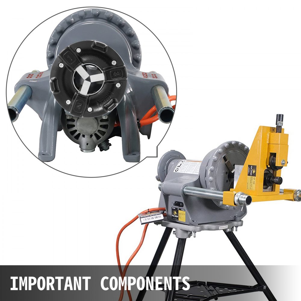 VEVOR Spannfutter für 44165 Zubehör, Drehfutter für RIDGID 300, 300C, 535, Klemmfutter Zentrierkopf SDT-43735, Bildlauf SDT-44095, Rückenplatte SDT-43740, Hintere Backen SDT-46500, Schrauben SDT-46790