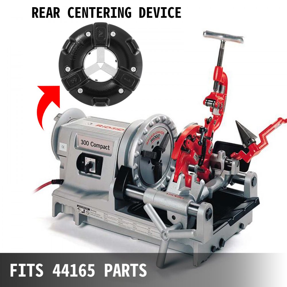 VEVOR Spannfutter für 44165 Zubehör, Drehfutter für RIDGID 300, 300C, 535, Klemmfutter Zentrierkopf SDT-43735, Bildlauf SDT-44095, Rückenplatte SDT-43740, Hintere Backen SDT-46500, Schrauben SDT-46790