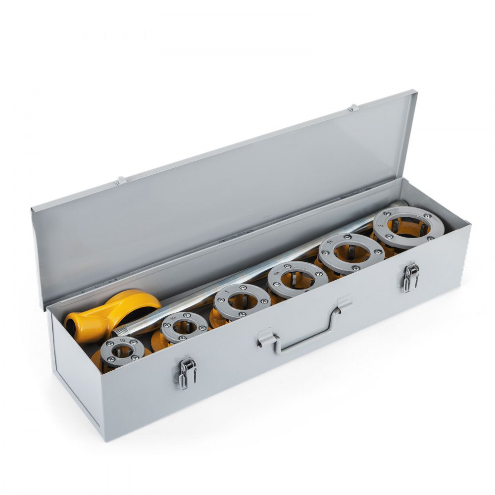 Schneidkluppe 12-r 1/2" 2" Rohrgewindeschneider 6 Düsenköpfe Pipe Threading Kit