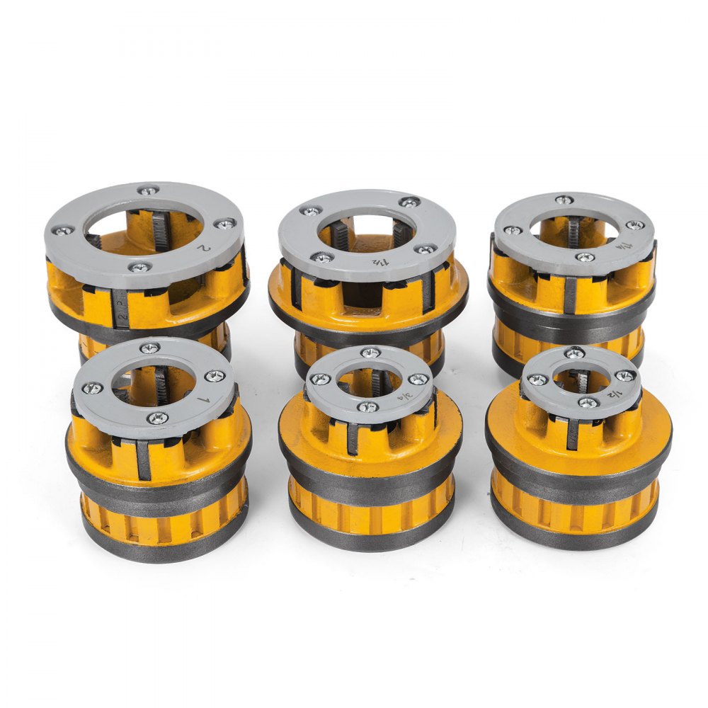 Schneidkluppe 12-r 1/2" 2" Rohrgewindeschneider 6 Düsenköpfe Pipe Threading Kit