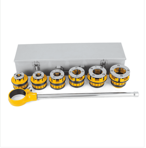 Schneidkluppe 12-r 1/2" 2" Rohrgewindeschneider 6 Düsenköpfe Pipe Threading Kit