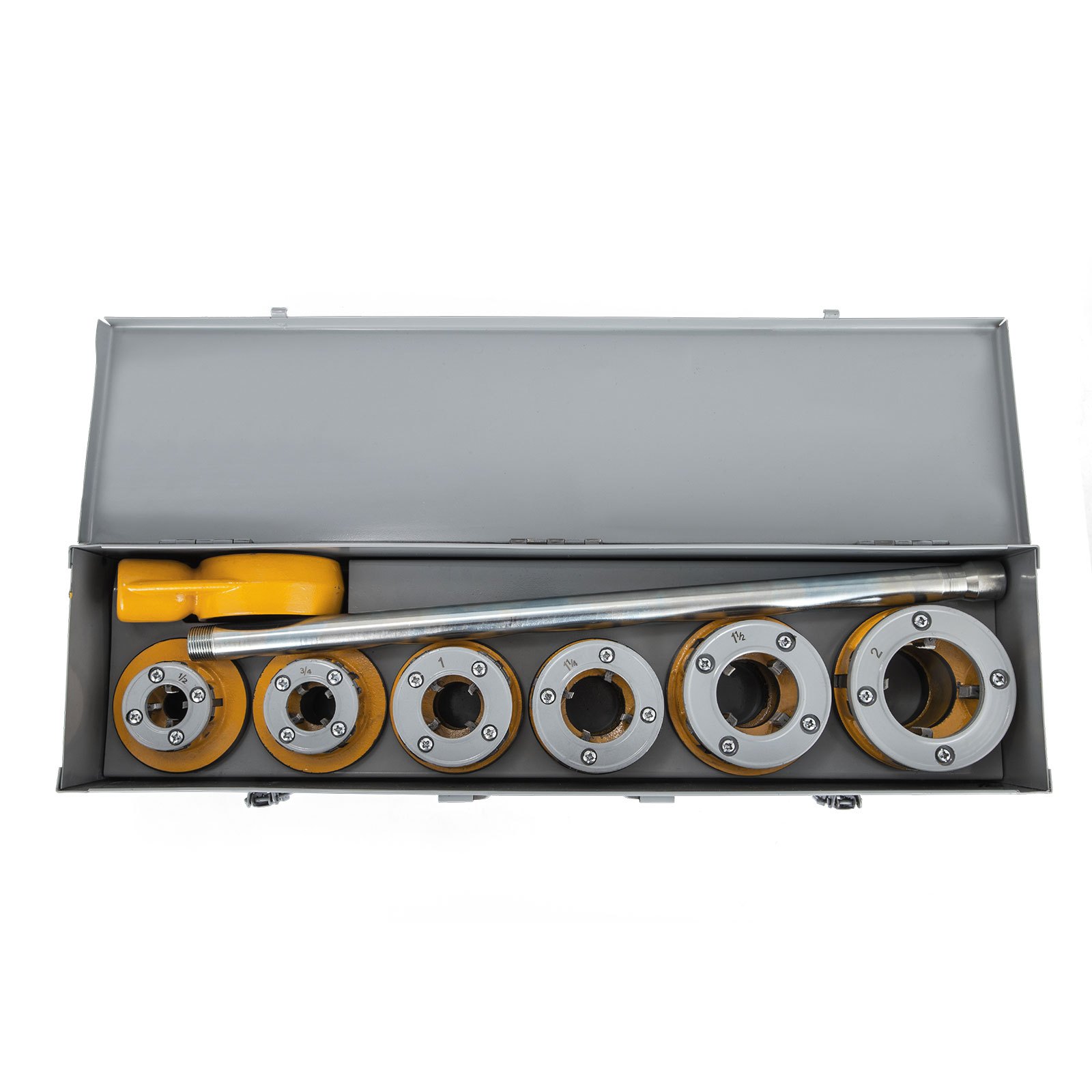 Schneidkluppe 12-r 1/2" 2" Rohrgewindeschneider 6 Düsenköpfe Pipe Threading Kit