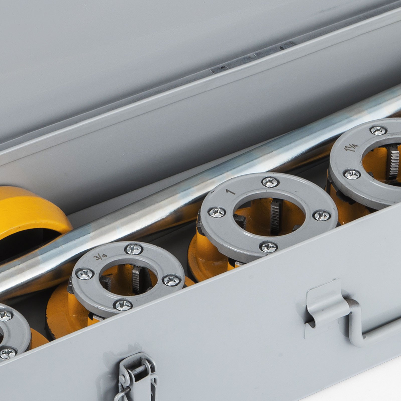 Schneidkluppe 12-r 1/2" 2" Rohrgewindeschneider 6 Düsenköpfe Pipe Threading Kit