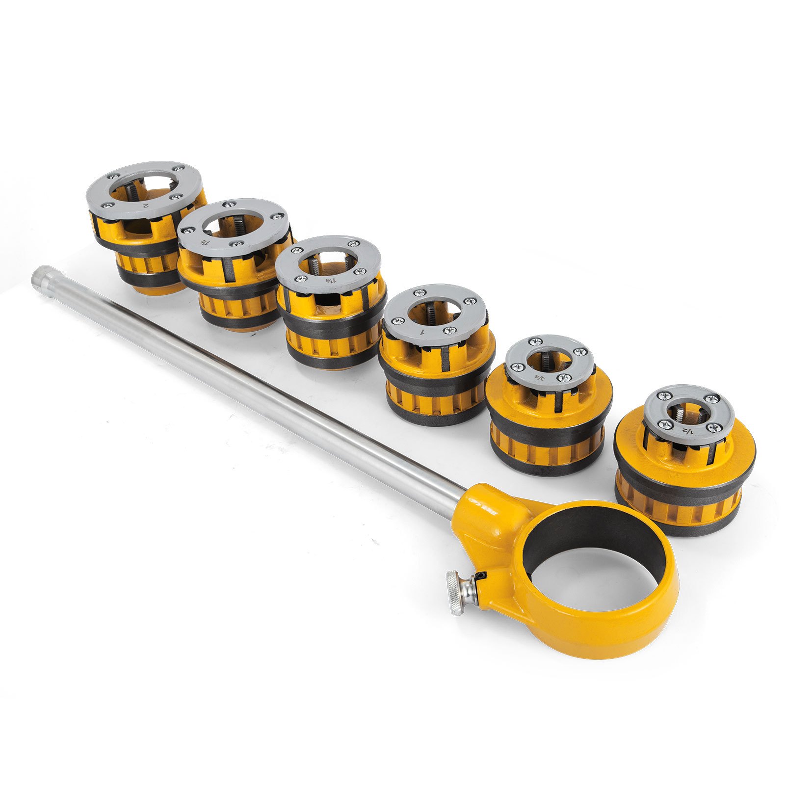 Schneidkluppe 12-r 1/2" 2" Rohrgewindeschneider 6 Düsenköpfe Pipe Threading Kit