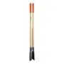 VEVOR Earth Auger 146cm, robust earth auger with wooden handle, hand auger with scale markings and metal blade, post hole spade tool for digging outdoor garden work
