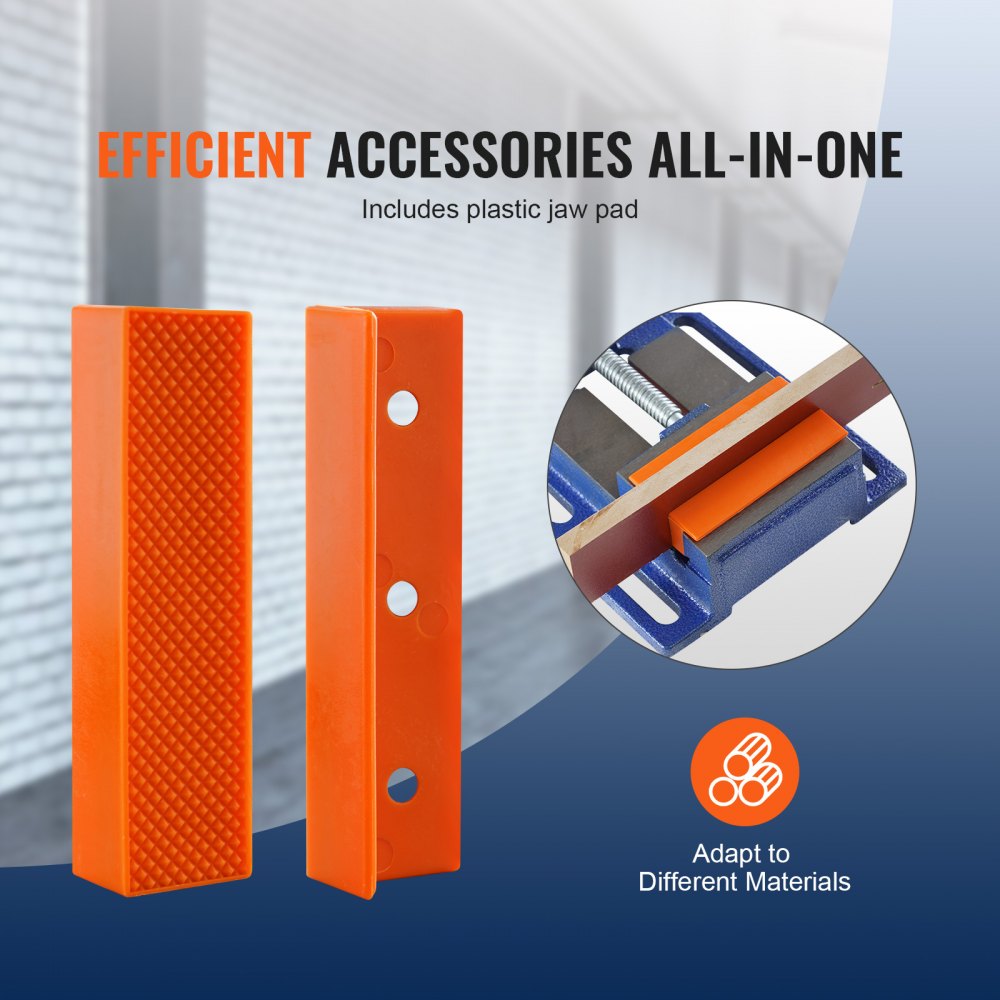 VEVOR Schraubstock 110mm Max.Öffnung Maschinenschraubstock aus Gusseisen pulverbeschichtet Parallelschraubstock 7KN Spannkraft 21mm Spanntiefe Ideal für Fräsmaschine Bohrmaschine Hobelmaschine