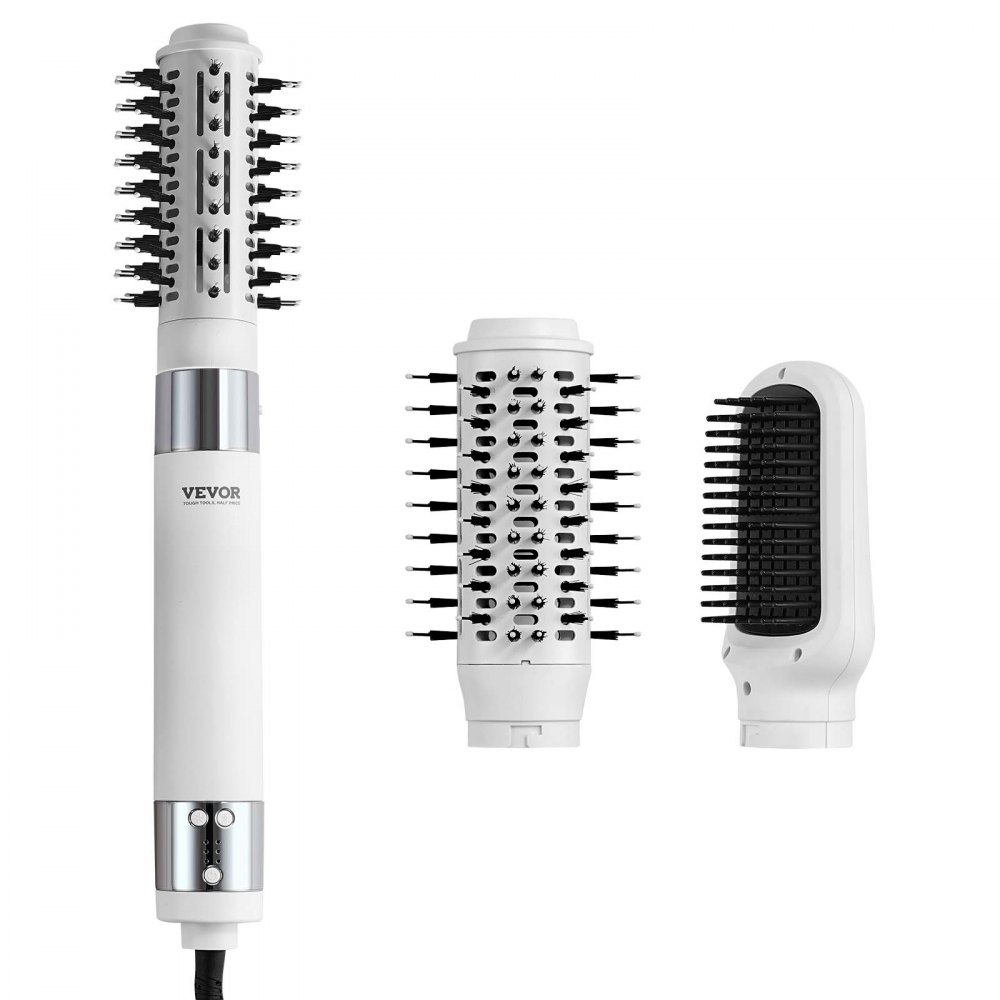 VEVOR Haartrocknerbürste Ionic Hot Air Styler mit 2 Bürsten zum Trocknen von Volumen