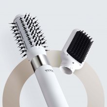 VEVOR Haartrocknerbürste Ionic Hot Air Styler mit 2 Bürsten zum Trocknen von Volumen