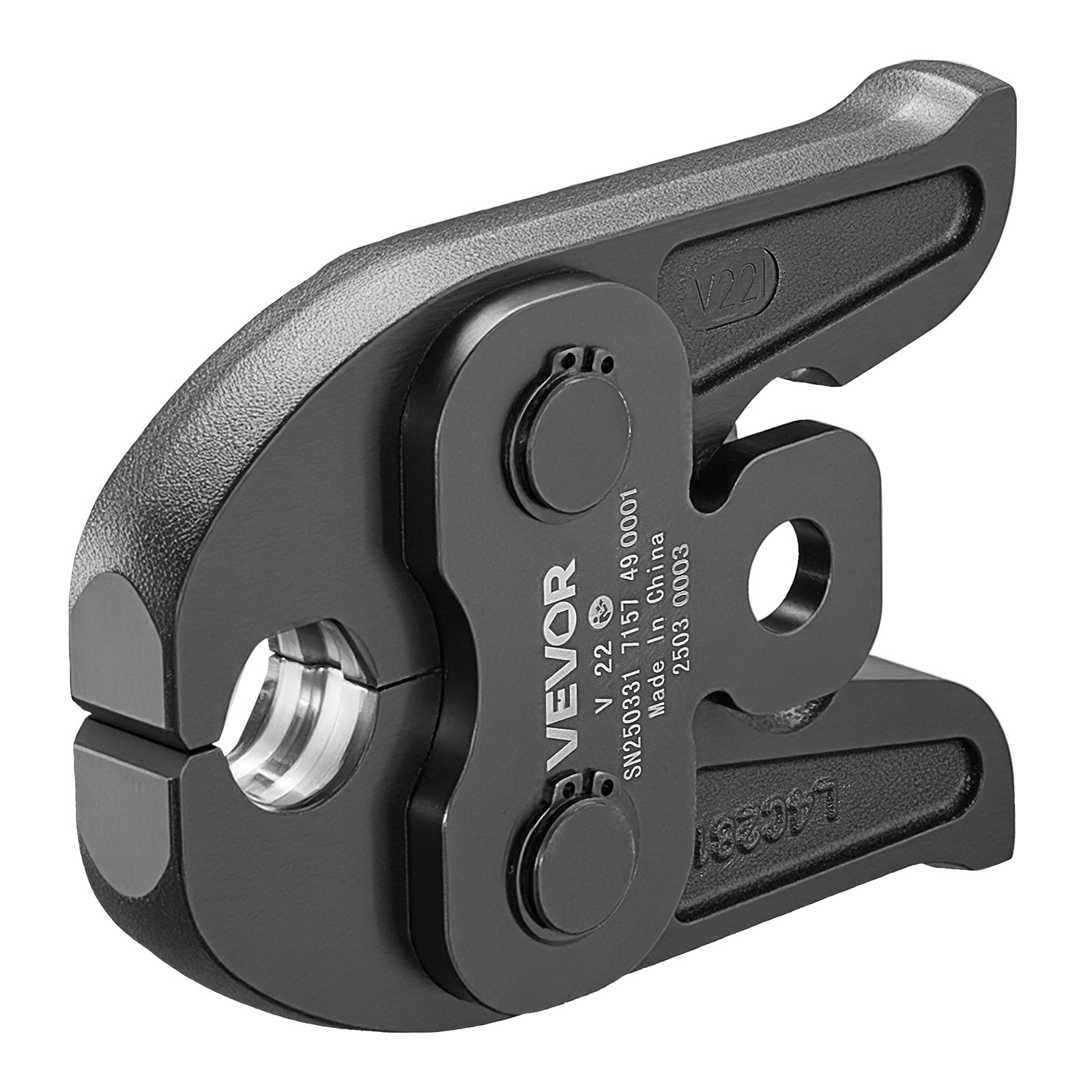 VEVOR V22 Pressbacke, 22 mm Presszange für V-Typ Edelstahlrohre, Crimpbacken aus Stahl, kompatibel mit Standard-Presswerkzeugen, ideal für Heizungs-, Lüftungs- und Klimasysteme, Gasleitungen