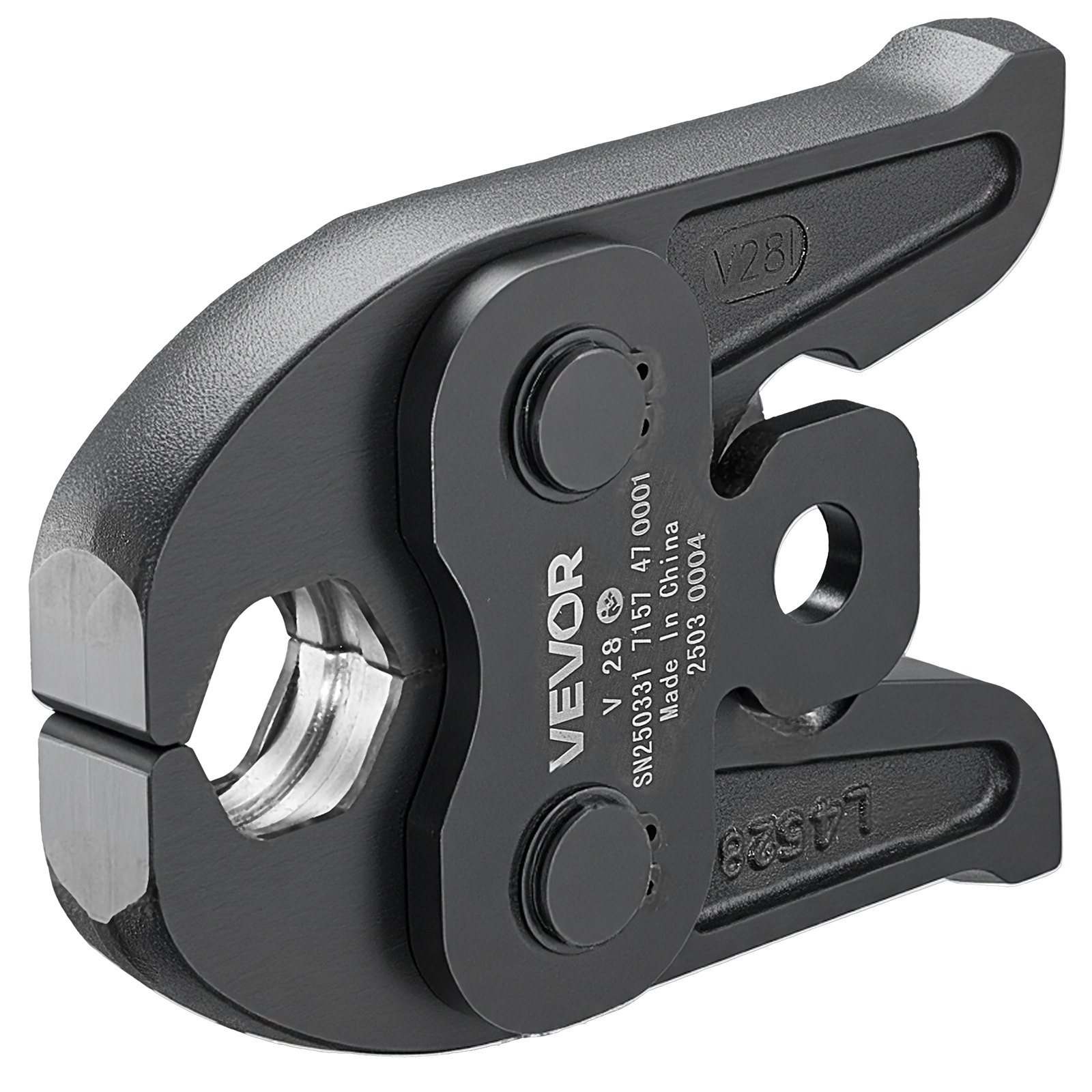 VEVOR V28 Pressing Jaw, 28mm Press Jaw for V-Type Stainless Steel Pipes, High-Strength Carburized Steel Crimping Jaws Compatible with Standard Press Tools