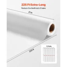 VEVOR 12er Pack Medirolle Ärzterolle Liegenrolle Liegenabdeckung 533mmx68,58m