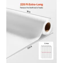 VEVOR 12er Pack Medirolle Liegenrolle Liegenabdeckung Ärzterolle 457mmx68,58m