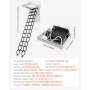 VEVOR Dachbodenleiter, Tragkraft 299,4 kg, passend für Deckenhöhen von 2,9-3,1 m & Öffnungsgröße von 1000,76x698,5 mm, Scherentreppe aus legiertem Stahl mit Zugstange für Dachboden