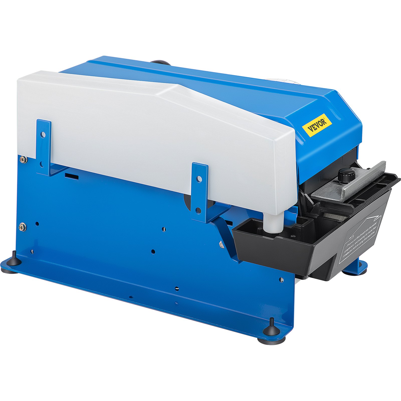 VEVOR Manueller Spender Maschine Klebebandspender Papierschneider tragbarer wasseraktivierter Klebebandabroller Paketbandabroller 10-100 cm Schnittlänge 2-10 cm Schnittbreite Blau 3 Wasserstand