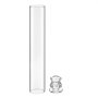 VEVOR 24 Stk. Glaszylinder für Kerzen Set, Hurricane Kerzenhalter 65x350mm, Kerzengläser aus Borosilikatglas, Kerzenschatten Bodenlos, Windfeste Kerzenhalterhülle für Hochzeit Weihnachten Party Deko
