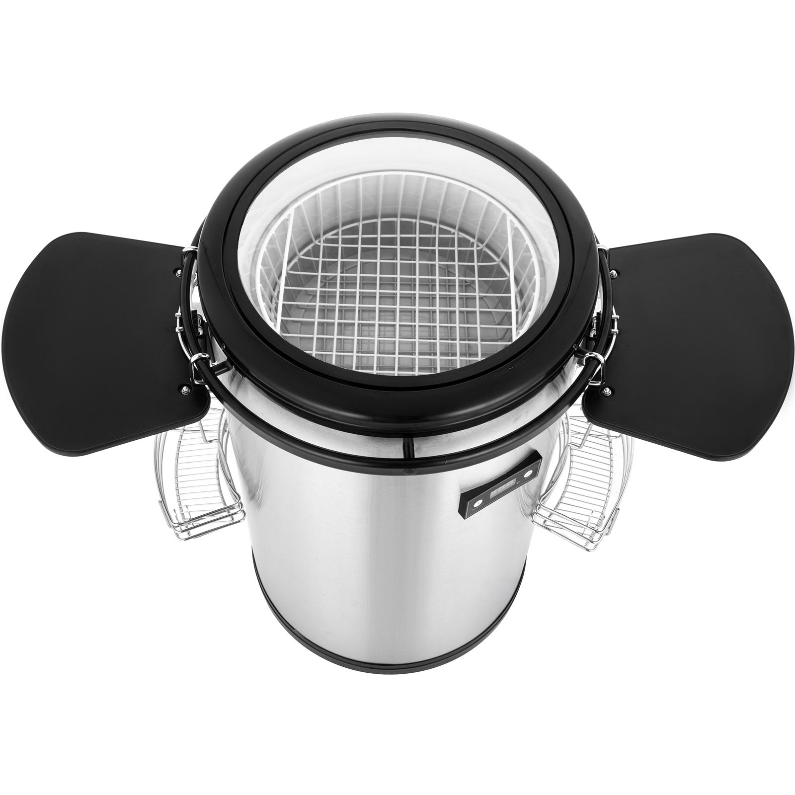 Weinkühler Party Kühlschrank 50l Edelstahl Bewegbar Hartglas Digitalanzeige