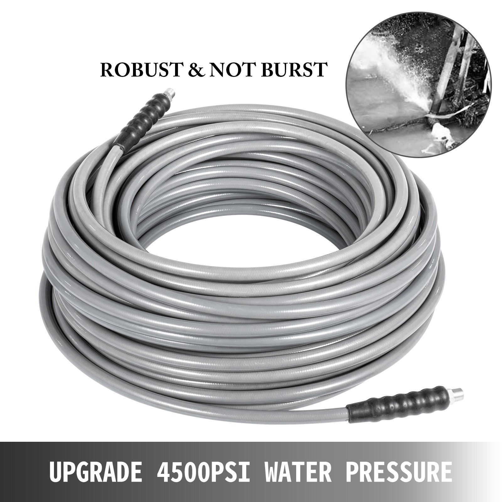 3/8" 50ft Rohrreinigungsschlauch Hochdruckschlauch Verlängerungsschlauch 4500psi