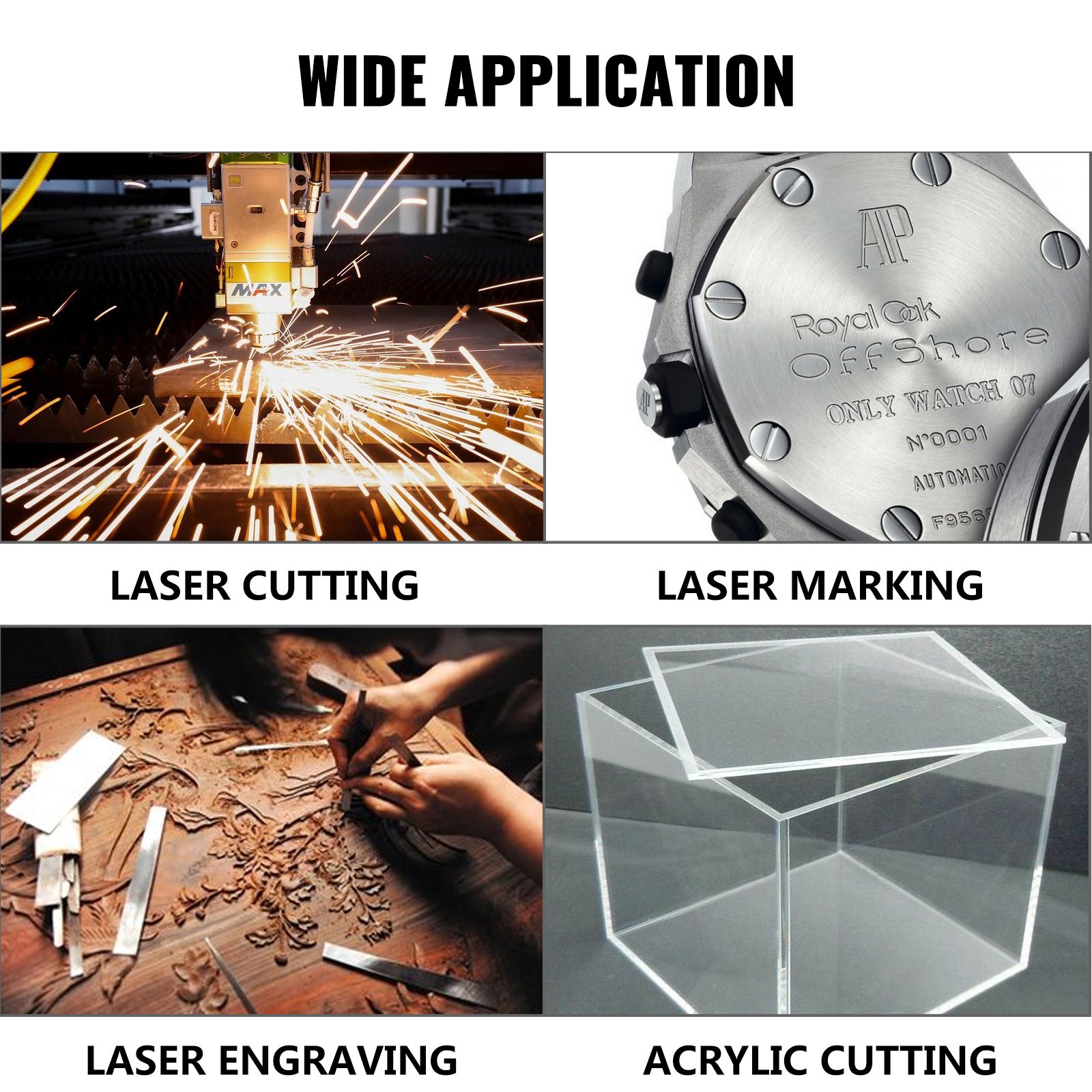 VEVOR 100 W CO2-Laserröhre Professionelle Laserröhre 1430 mm Länge Glas-Laserröhre für Laserschneiden Lasergravieren Lasermarkieren und Acrylschneiden