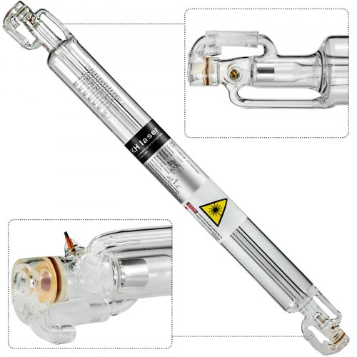VEVOR CO2-Laserröhre 40 W Professionelle Laserröhre 700 mm Länge Glas-Laserröhre für Laserschneiden Lasermarkieren Lasergravieren und Acrylschneiden