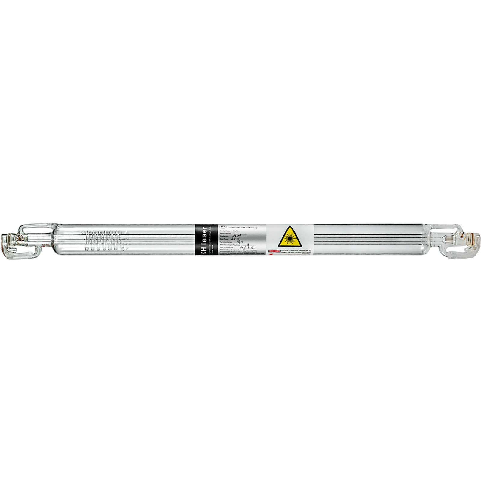 VEVOR 60W CO2 Laser Tube Professionelle Laserröhre 1000mm Länge Glass Laser Tube für Laserschneiden Lasermarkieren Lasergravieren und Acrylschneiden