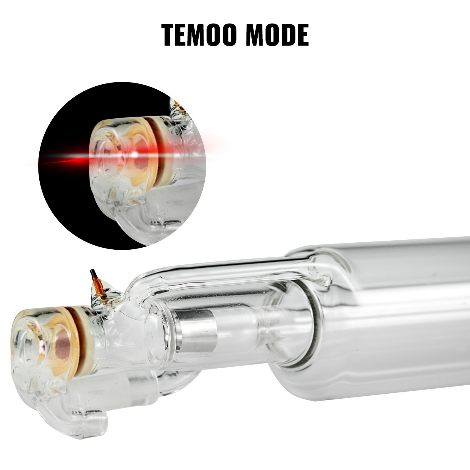 VEVOR 60W CO2 Laser Tube Professionelle Laserröhre 1000mm Länge Glass Laser Tube für Laserschneiden Lasermarkieren Lasergravieren und Acrylschneiden