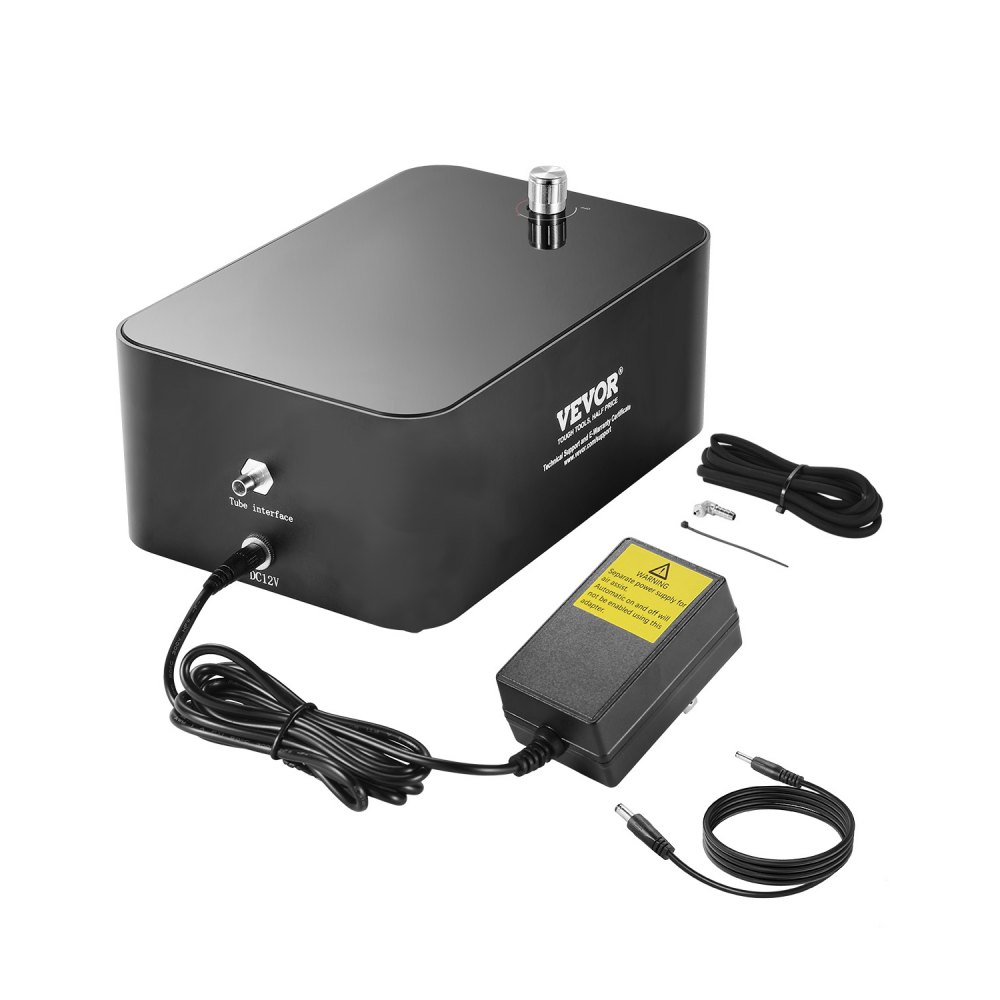 VEVOR Luftassistent für Lasergravierer, einstellbarer Luftstrom von 50 L/min, Air Assist-Pumpenset, beseitigt Rauch & Staub, reduziert Oberflächentemperatur, schützt Laserlinse, Luftunterstützungsset