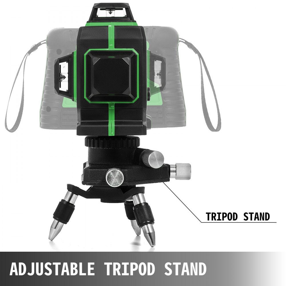 360 Rotationslaser 12 Linienlaser Baulaser Selbstnivellierender Kreuzlinienlaser