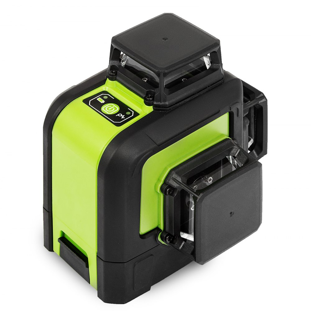 VEVOR Rotationslaser Nivellierlaser Selbstnivellierendes 12 Linien 45 m Nivelliergerät Niveaukit horizontales und vertikales Kreuz 3 x 360°