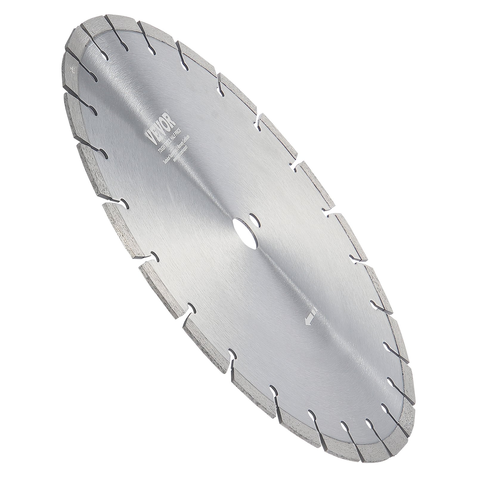 VEVOR diamond saw blade, 14 inch/350 mm concrete saw blade, wet or dry, 0.47 inch/12 mm diamond segment saw blade with flat teeth, universal center hole diameter 1 inch/25.4 mm, for concrete, cement boards, tiles, bricks