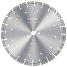 VEVOR Diamant-Sägeblatt Beton-Sägeblatt Nass/Trocken Gewellte Zähne 35cm