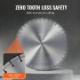 VEVOR Diamantsägeblatt Betonsägeblatt 40 cm für Nass- oder Trockenarbeiten, 12 mm Diamantsegmentsägeblatt mit flachen Zähnen, Mittellochdurchmesser 25,4 mm, für Beton, Zementplatten, Fliesen, Ziegel
