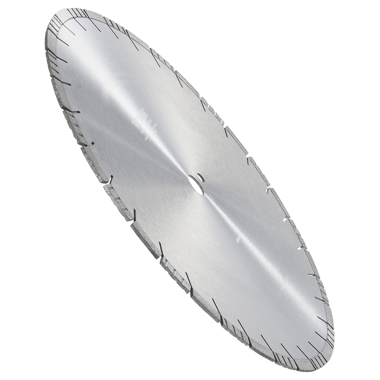 VEVOR Diamantsägeblatt Betonsägeblatt 50 cm für Nass- oder Trockenarbeiten, 12 mm Diamantsegmentsägeblatt mit schrägen Zähnen, Mittellochdurchmesser 25,4 mm, für Beton, Zementplatten, Fliesen, Ziegel