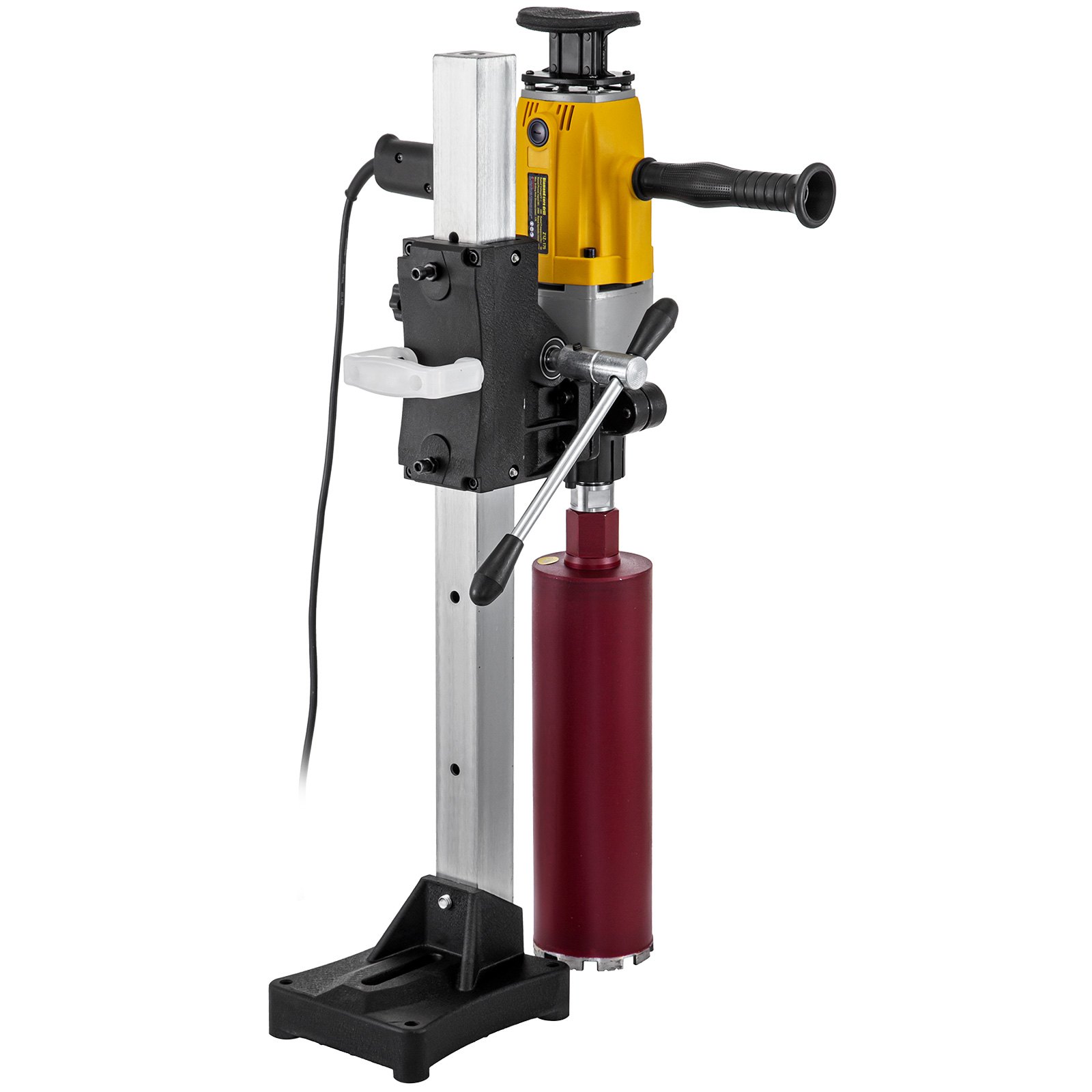 VEVOR Diamantkernbohrmaschine 1980 W Kernlochbohrmaschine 1600 U/min Diamantkernbohrer 220 V, Abtriebswelle aus Stahl, rostfrei und langlebig, hohe Effizienz für Bauarbeiten, Qualitätsprüfungen usw.