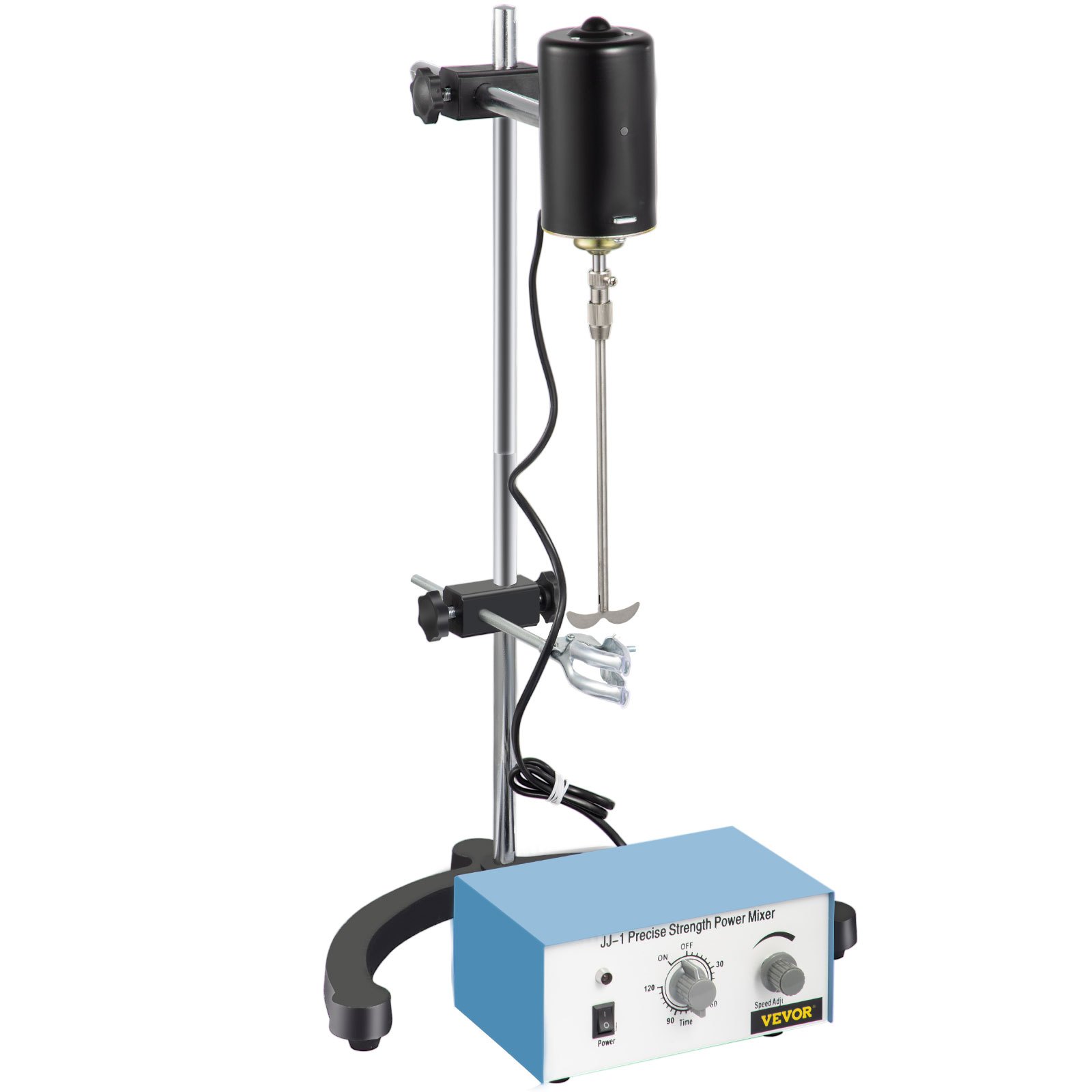 VEVOR Magnetrührer 100 W elektrischer Labormischer 0-3000 Rpm Hauptmotor mit variabler Drehzahl Rührstab aus hochwertigem 202-Edelstahl