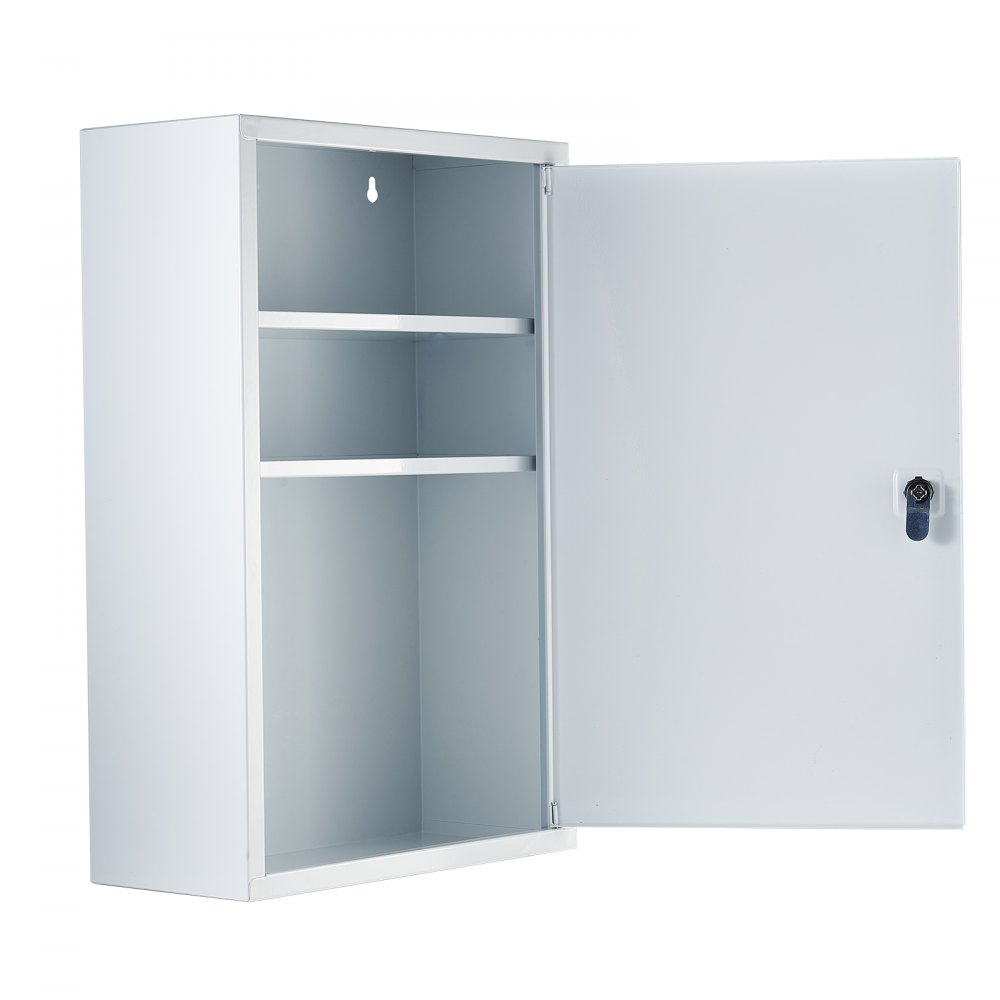 VEVOR Erste-Hilfe-Schrank mit 3 Ablagen, Medizinschrank 1000-teilig-Set, Wandmontierter Arzneischrank, OSHA & ANSI 2015 (Klasse A), Notfall-Medizinbox aus Metall, für Unternehmen und Baustelle