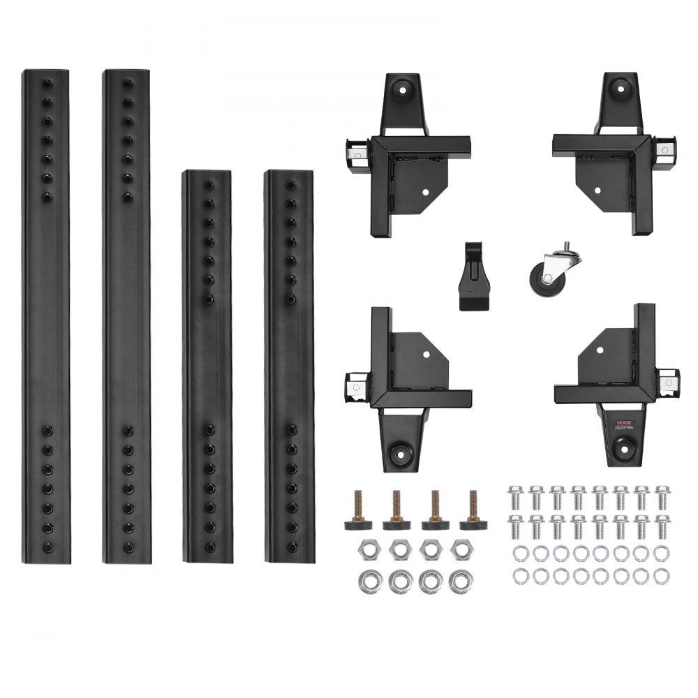 VEVOR Mobile Basis, 1500 lbs Kapazität, einstellbar von 20" x 24,5" bis 28" x 33,5", robuste universelle mobile Basis mit 4 Lenkrädern, für Holzbearbeitungsgeräte, Bandsäge, Elektrowerkzeug, Maschine