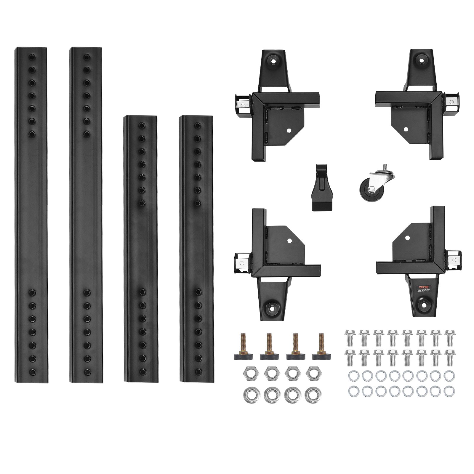 VEVOR Mobile Basis, 1500 lbs Kapazität, einstellbar von 20" x 24,5" bis 28" x 33,5", robuste universelle mobile Basis mit 4 Lenkrädern, für Holzbearbeitungsgeräte, Bandsäge, Elektrowerkzeug, Maschine