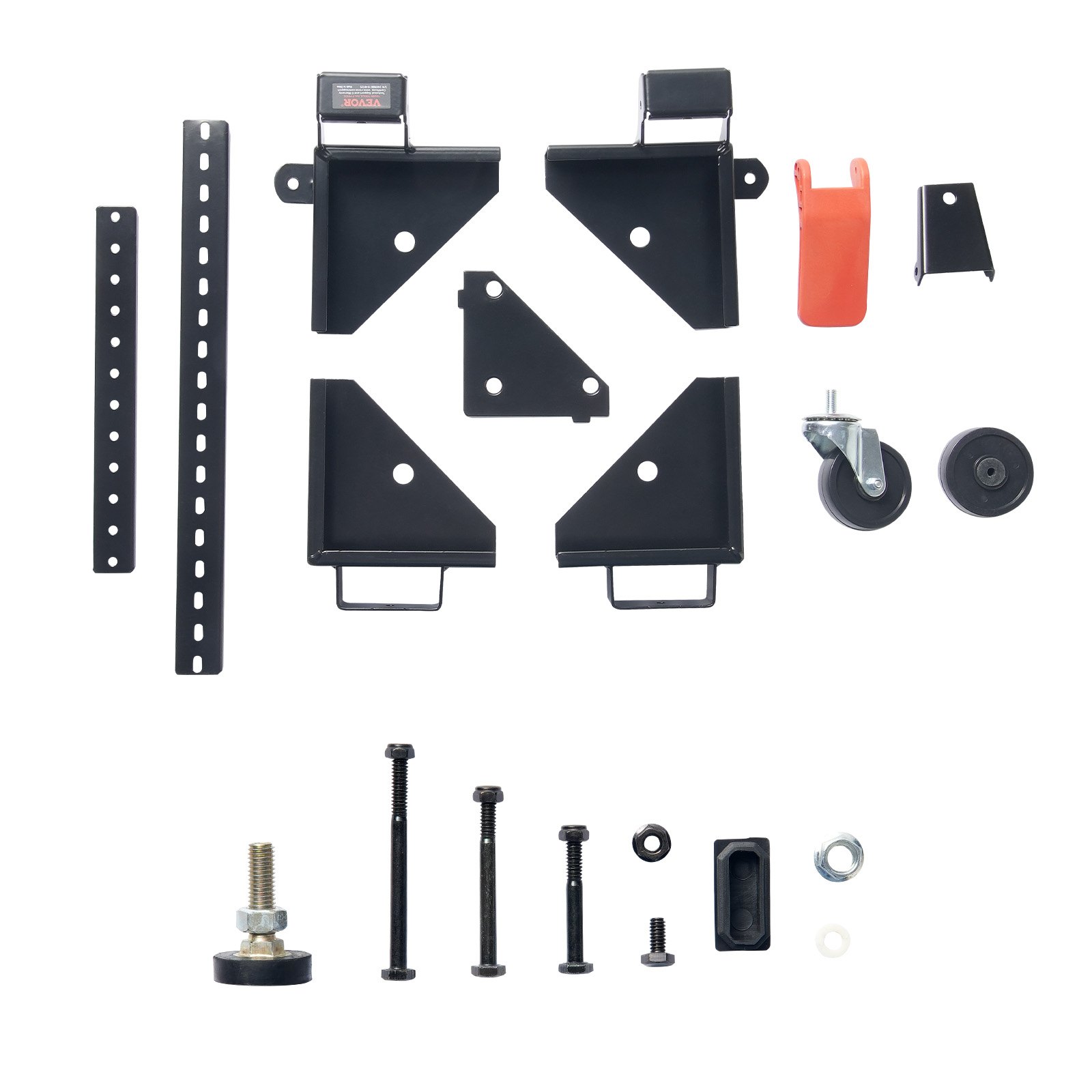 VEVOR Mobile Basis, 500 lbs Tragkraft, Einstellbar von 12" x 12" bis 36" x 36", Robuster Universal-Mobilständer mit Schwenkrädern, für Holzbearbeitungsgeräte, Bandsägen, Elektrowerkzeuge, Maschinen
