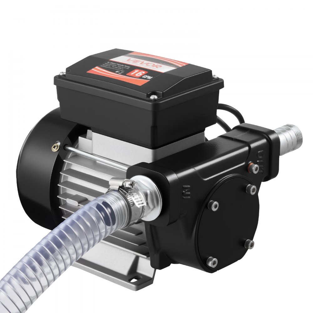 VEVOR Kraftstofftransferpumpe, 230V AC, elektrische Diesel-Transferpumpe, 60 L/min, maximale Saughöhe 2,4 m, maximale Förderhöhe 13,7 m, für Kerosin, Biodiesel, landwirtschaftliche Maschinen