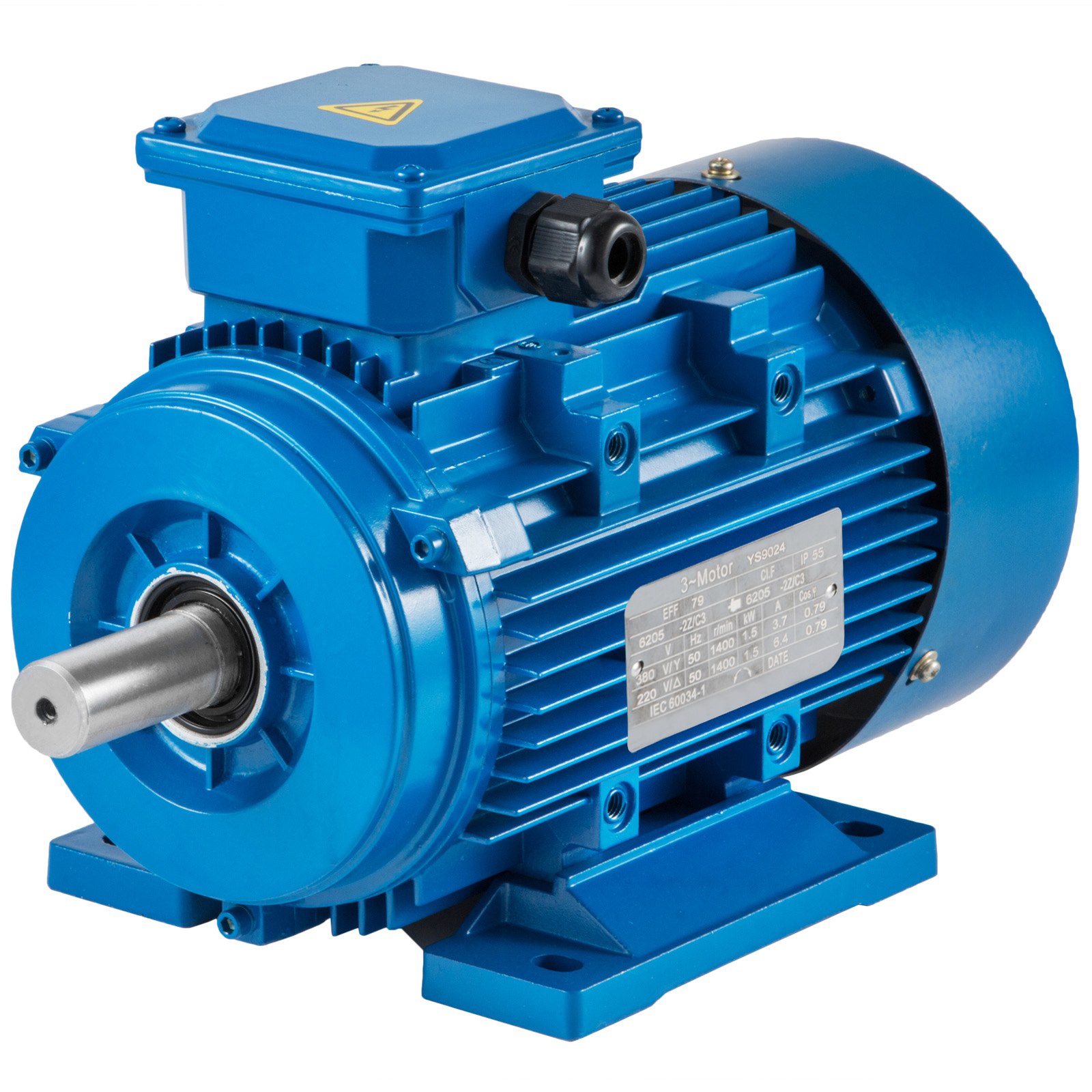 Drehstrommotor 1,5kw 1500/min Fußlöcher 400v B3(fuß) Wellendurchmesser 24mm