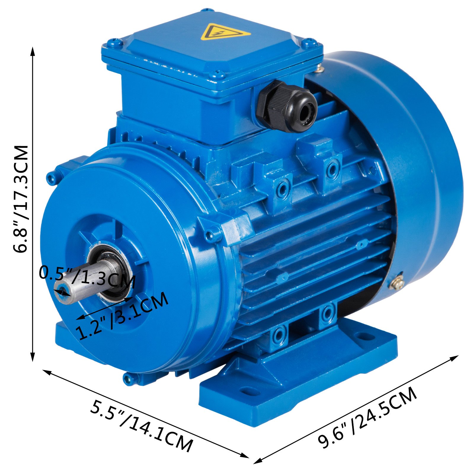 Drehstrommotor Elektromotor 3phase 370w 400 V Universal 0,37 Kw 1500 U/min B3