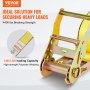 VEVOR 8er-Pack Spanngurte mit Ratsche, 2362,31kg, 5,08 x 38,1 cm, robust für Fracht