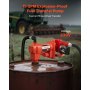 VEVOR Kraftstofftransferpumpe, 230V AC, elektrische Diesel-Transferpumpe, 57L /min, mit automatischer Abschaltung der Kraftstoffdüse, Förderschlauch, für Benzin, Kerosin, Biodiesel, Ethanol-Gemisch