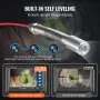 VEVOR Kanalkamera, 50 m, selbstnivellierende Rohrkamera mit 512-Hz-Sender, Entfernungszähler, 9-Zoll-Bildschirm, 1080P HD-Rohrinspektionskamera mit 12 LEDs und 32-GB-Karte, Endoskop Kanalrohre
