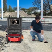 VEVOR Kanalkamera 30m Rohrinspektionskamera Rohrkamera Endoskop 512Hz-Sender