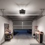 VEVOR Garagentorantrieb 800 N Garagentoröffner Hochleistungs-Kettenantrieb, für Private Garagen, 4-tlg. Schienensystem, 2 Handsender & LED-Beleuchtung, Ein-Tasten-Bedienung im Fahrzeug, Schwarz & Weiß