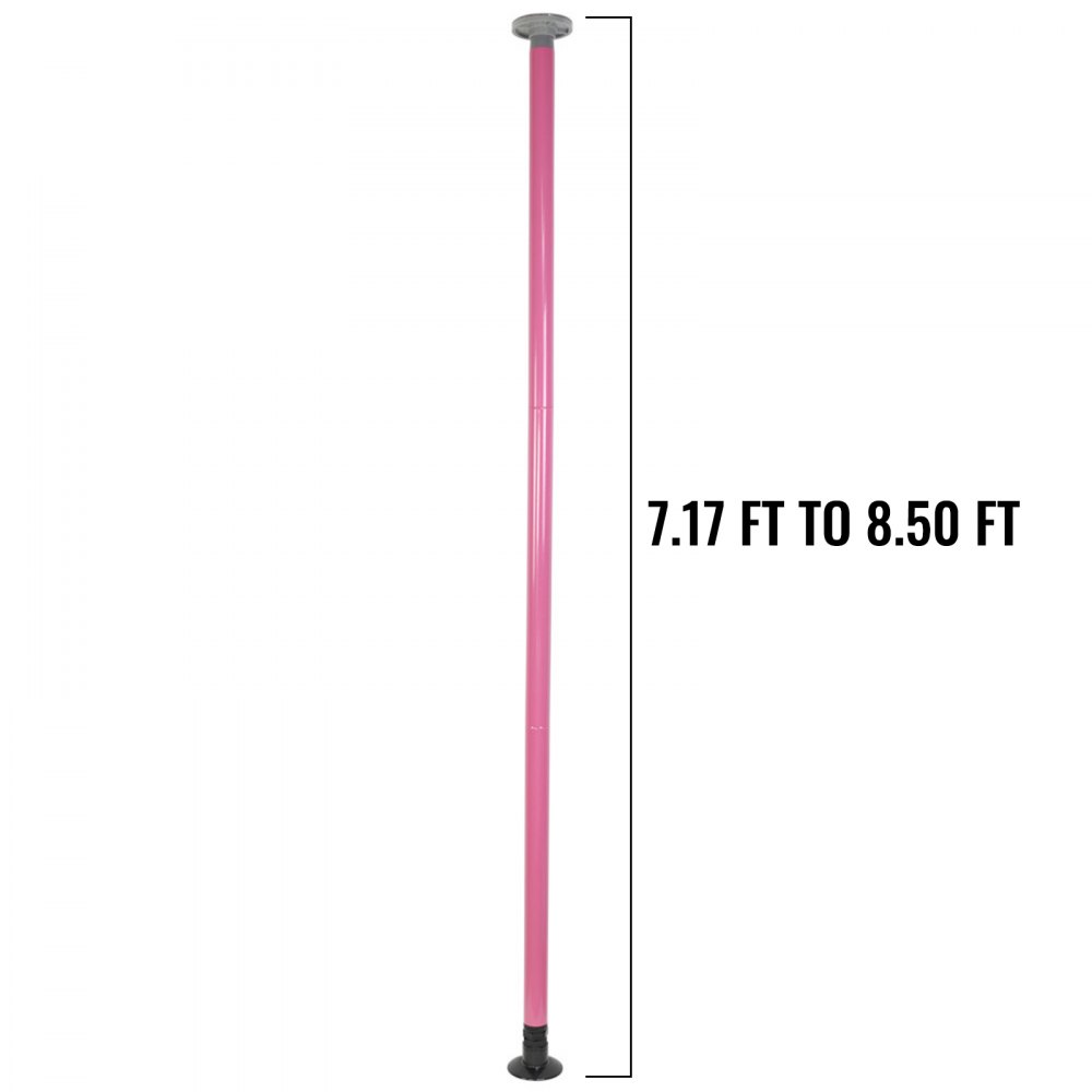 Tragbar Fitness ROSA exotisch Stripper Strip Pole Dance Tanzen Tanzstange verriegelnd 50mm