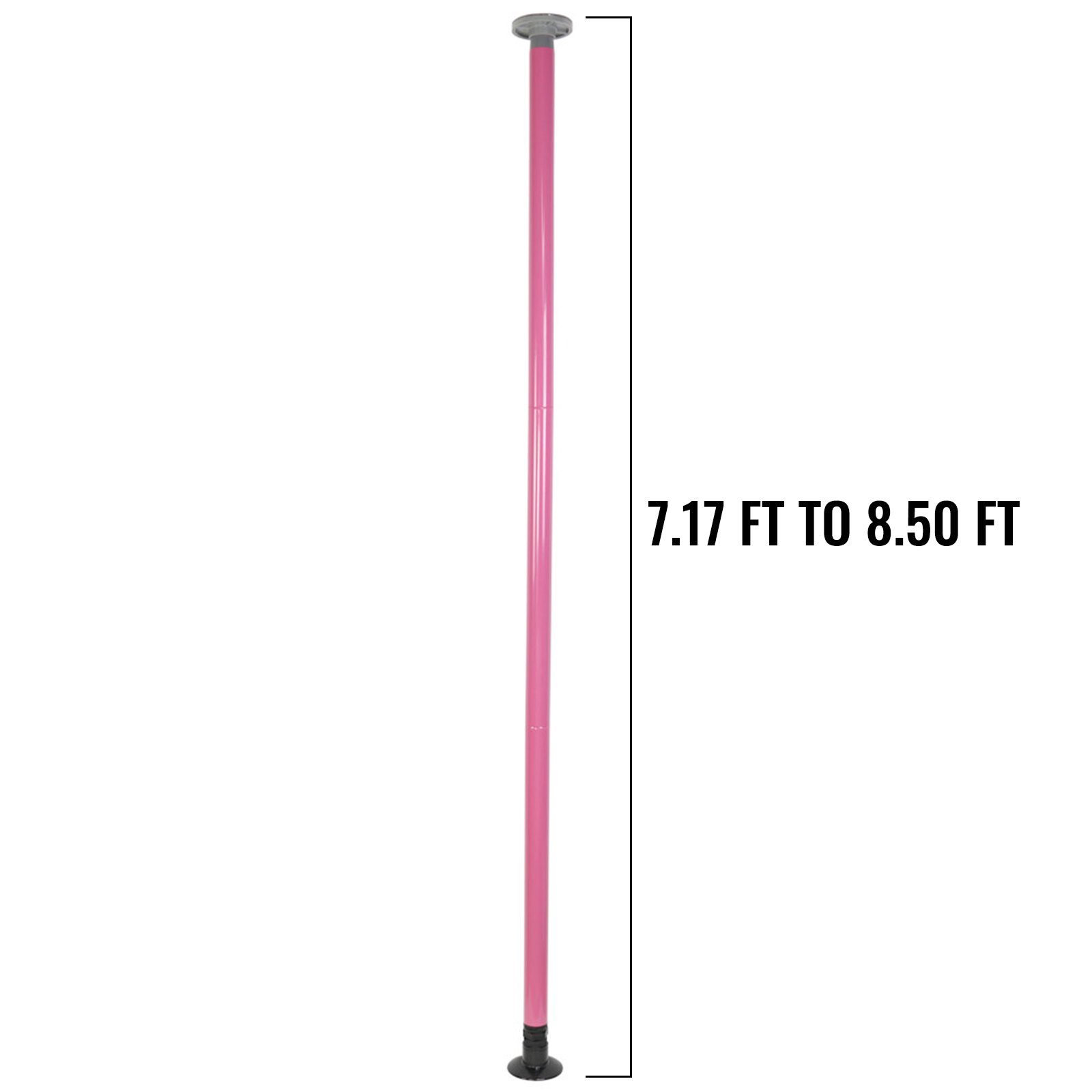 Tragbar Fitness ROSA exotisch Stripper Strip Pole Dance Tanzen Tanzstange verriegelnd 50mm