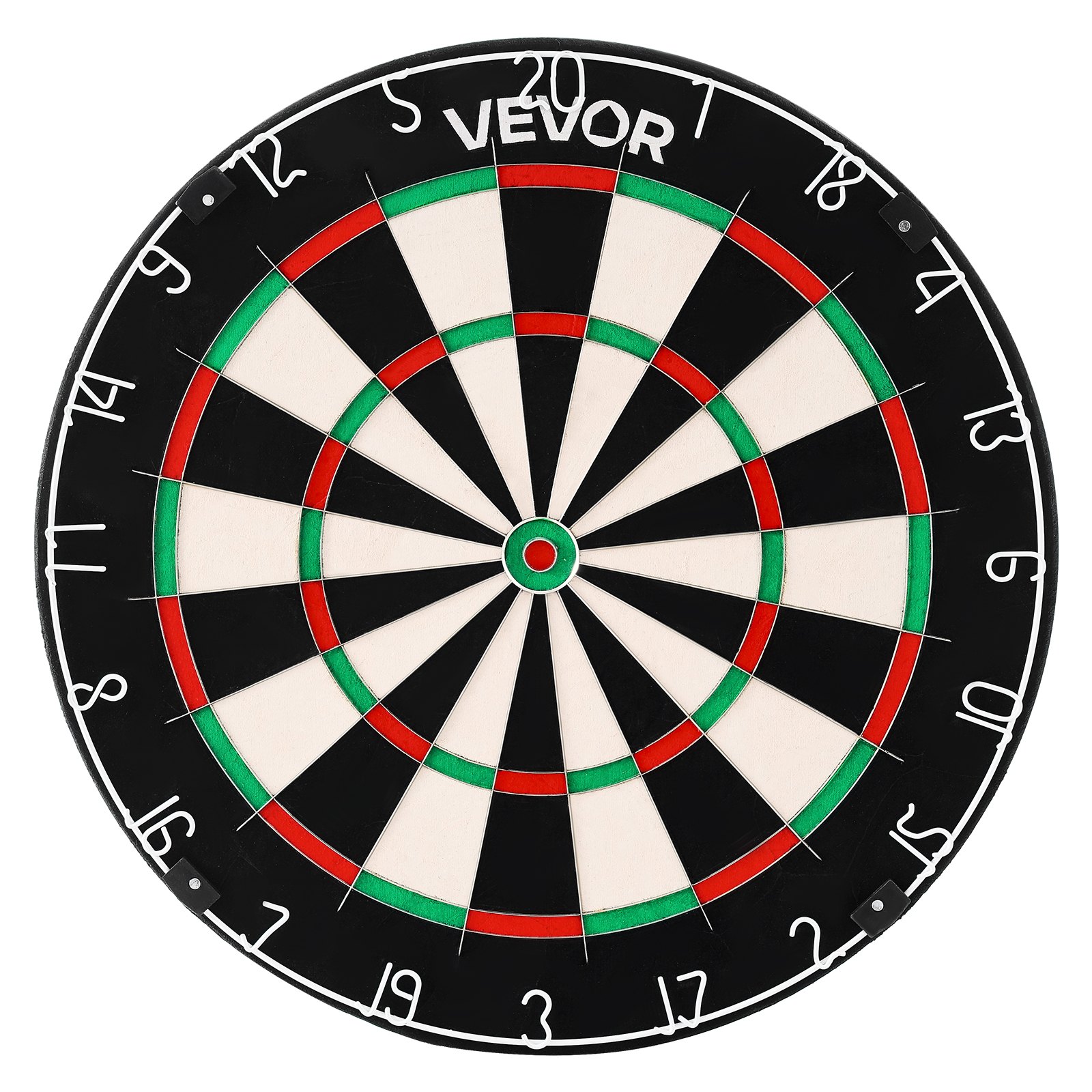 VEVOR Dartscheibe 450 mm, Sisalfaser-Dartboard mit klammerfreiem Bullseye, Blade-Draht & drehbarem Zahlenring, für Party- & Spielzimmer zu Hause (Darts nicht im Lieferumfang enthalten)